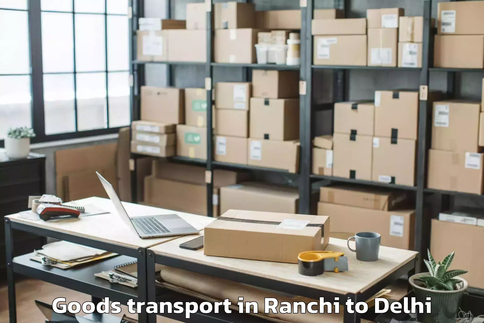 Professional Ranchi to Unity One Mall Janakpuri Goods Transport